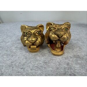 Mid-Century Tiger Brass Stapler & Tape Dispenser Set Ted Arnold Ltd Design‎